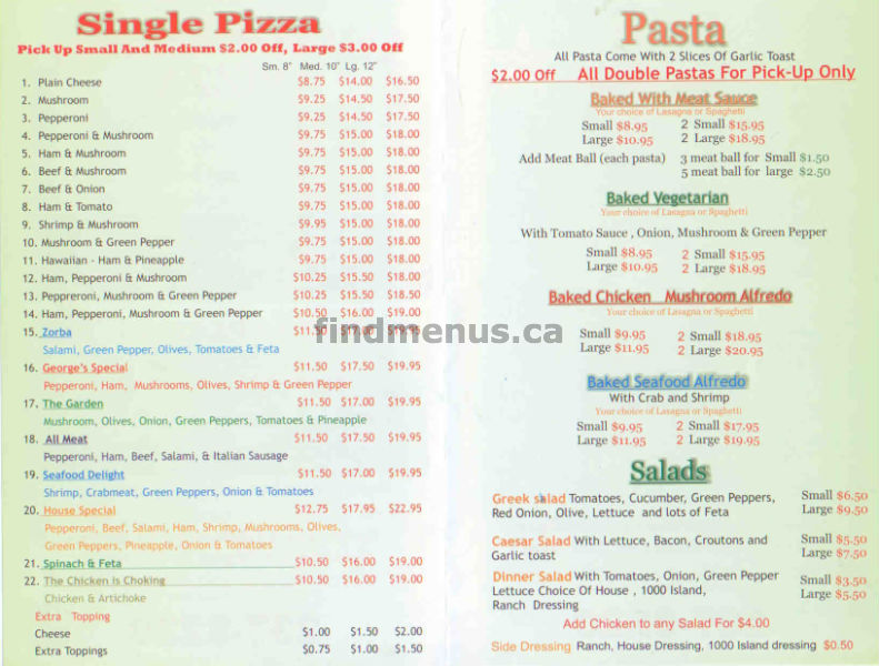 pizza pizza menu. Comments for Inglewood Pizza